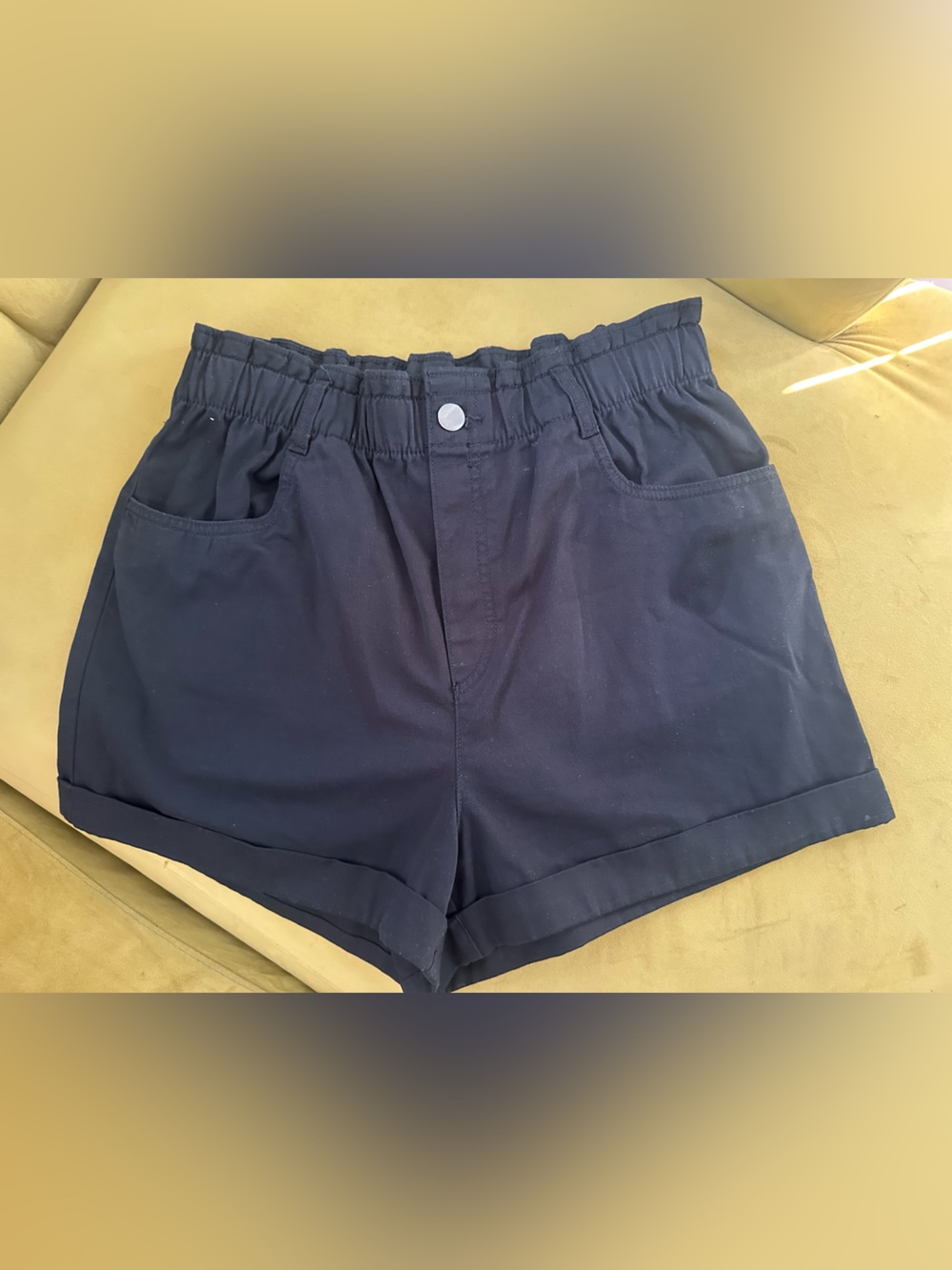 H&M Navy Elastic-Waist Women's Shorts